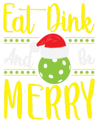 Eat Dink And Be Merry Pickleball Christmas Santa Hat Hooded Wearable Blanket