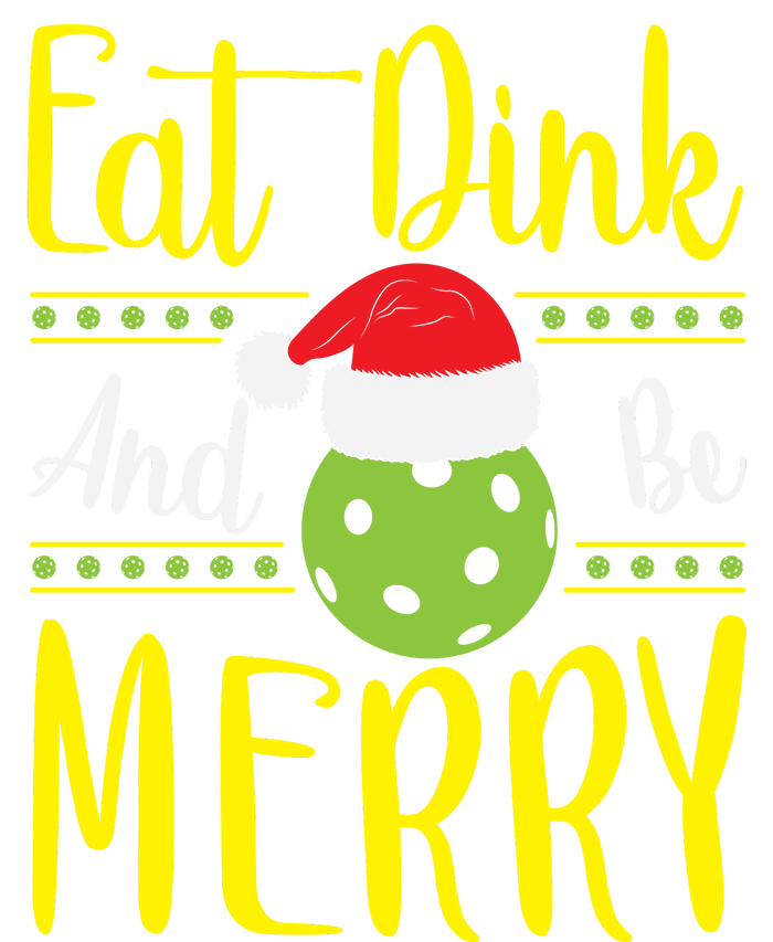 Eat Dink And Be Merry Pickleball Christmas Santa Hat Hooded Wearable Blanket