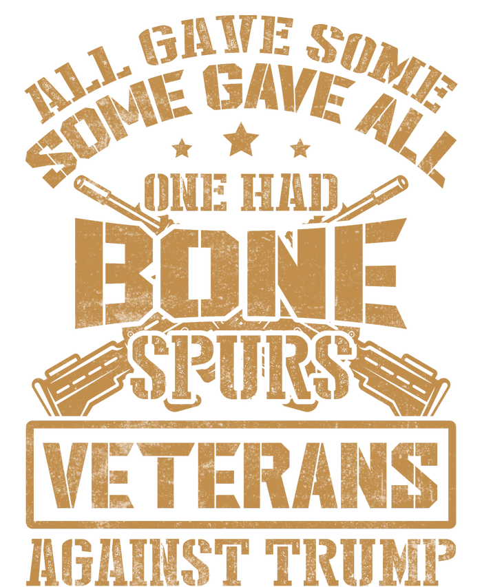 All Gave Some Some Gave All One Had Bone Spurs Veterans Against Trump Mesh Reversible Basketball Jersey Tank