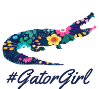 Hashtag Gator Girl Floral Kids Long Sleeve Shirt