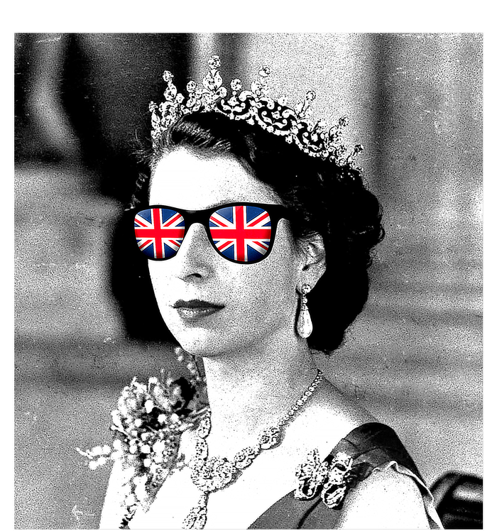 RIP Queen Elizabeth British Flag Sunglasses T-Shirt