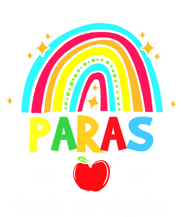 Paras Make It Possible Paraprofessional Funny Para Teacher Cooling Performance Crew T-Shirt