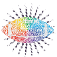 Make Your Mark International Dot Day Rainbow Football T-Shirt