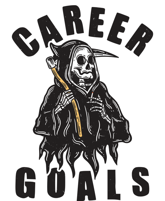 Funny Halloween Career Goals Grim Reaper T-Shirt