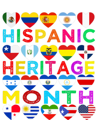 National Hispanic Heritage Month Latino Countries Flag V-Neck T-Shirt