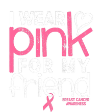 Breast Cancer Awareness Wear Pink Friend Breast Cancer V-Neck T-Shirt