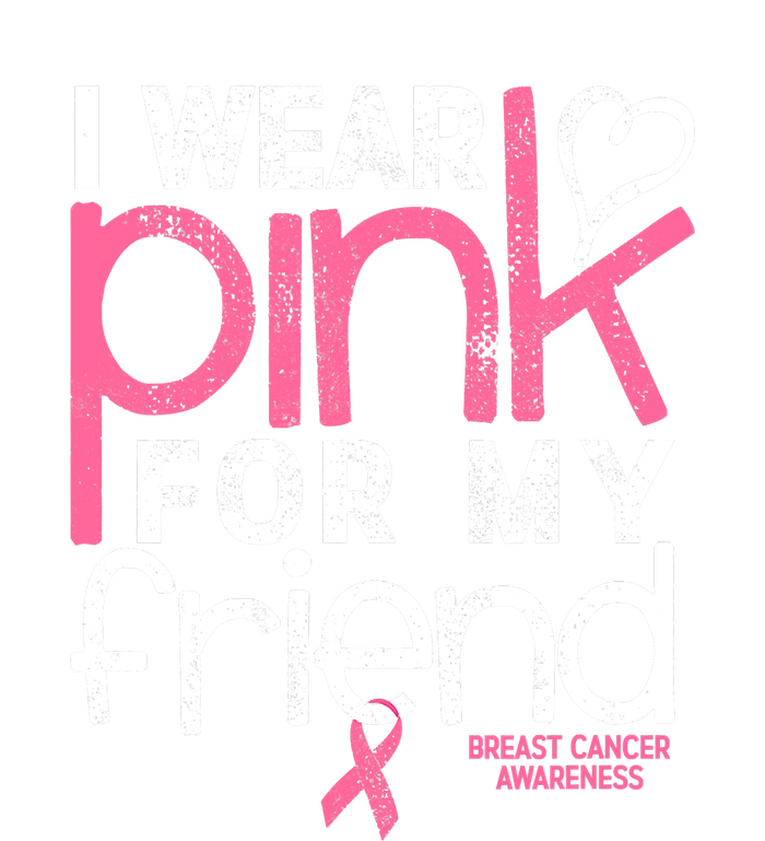 Breast Cancer Awareness Wear Pink Friend Breast Cancer V-Neck T-Shirt