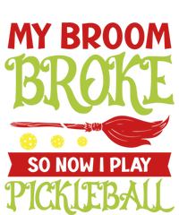 Halloween Pickleball Tee My Broom Broke So I Play Pickleball Gift Kids T-Shirt