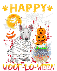 Bull Terrier Mummy Happy Woofgreat Giftlogreat Giftween Halloween Pumpkin Gift Stripe Pom Pom Beanie