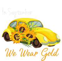 In September We Wear Gold Sunflower Vintage Car T-Shirt