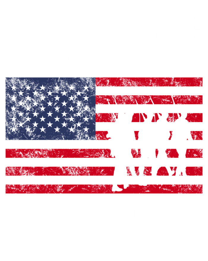 Father Veterans Day My Favorite Veteran Is My Dad Funny Gift Poster