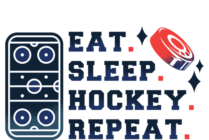 Eat Sleep Hockey Repeat Kids Hoodie