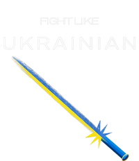 Ukrainian Sword Fight Like Ukrainian Fight Like Ukraine Kids Sweatshirt