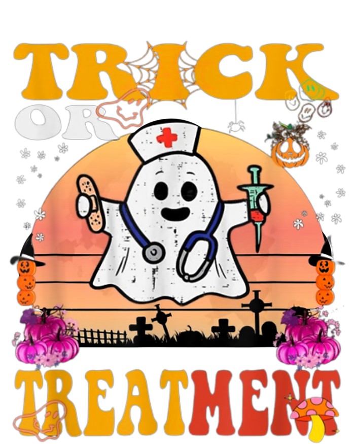 Funny Nurse Halloween Costume Boo Ghost Trick Or Treatment T-Shirt