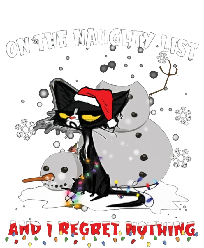 On The Naughty List And I Regret Nothing Gift T-Shirt