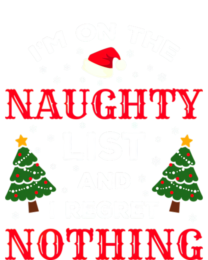 On The Naughty List And I Regret Nothing Gift Kids Tie-Dye T-Shirt