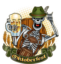 Funny Oktoberfest Halloween Skeleton Coaster