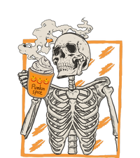 Vintage Skeleton Pumpkin Spice Halloween T-Shirt