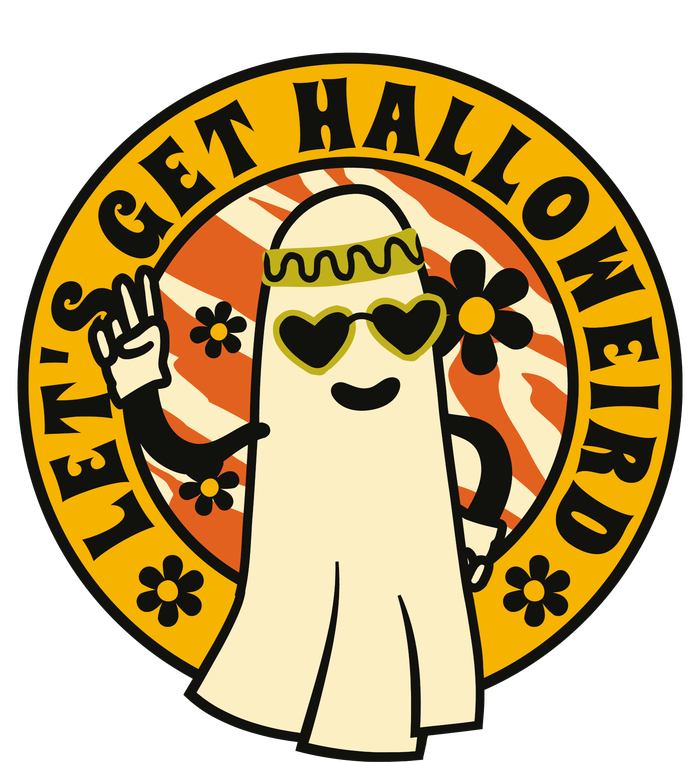 Let's Get Halloweird 60s Hippie Ghost Halloween Kids T-Shirt