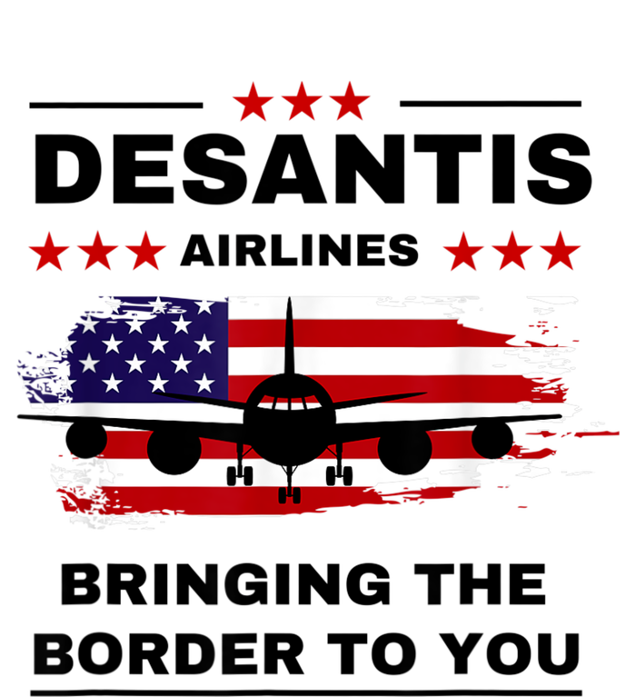 DeSantis Airlines Funny Political Meme Ron DeSantis USA Flag T-Shirt