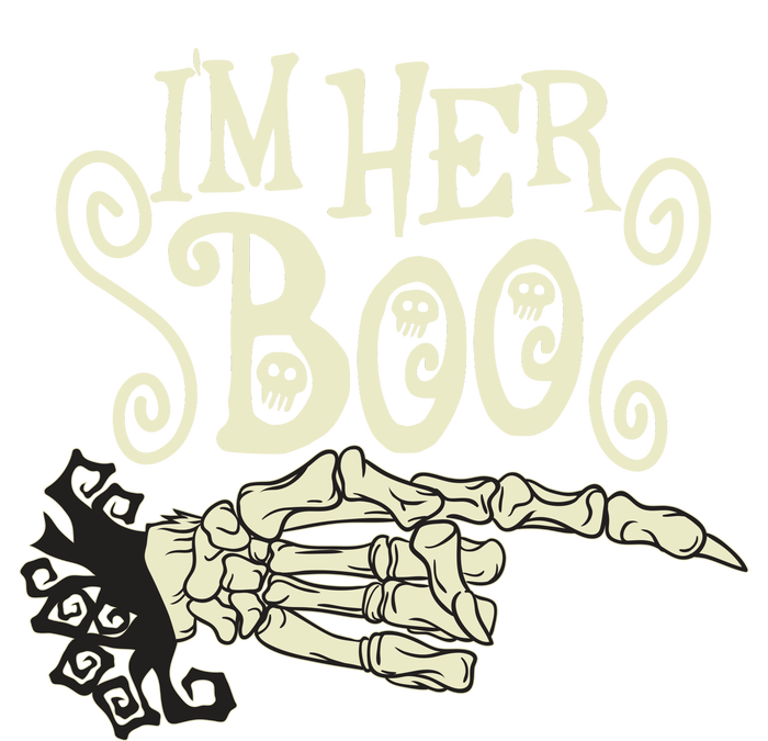 Funny Halloween I'm Her Boo Matching Couple Shirts Sustainable Beanie