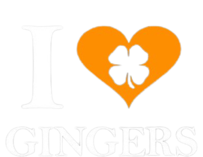 I Love Gingers Heart Shamrock Redhead Lover Mesh Reversible Basketball Jersey Tank