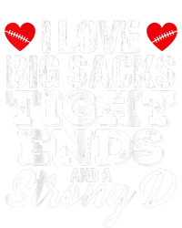 I Love Big Sacks Tight Ends And A Strong D Funny Vintag Infant Baby Jersey Bodysuit