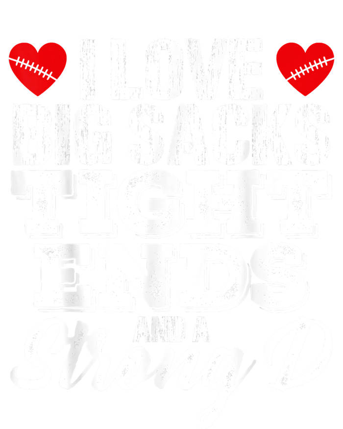 I Love Big Sacks Tight Ends And A Strong D Funny Vintag Infant Baby Jersey Bodysuit