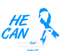 He Can Heal Cancer Colon Cancer Awareness Blue Ribbon Kids T-Shirt