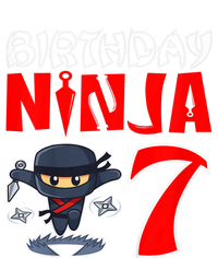 Cute Funny Birthday Ninja For 7 Year Old Little Ninja 7th Birthday T-Shirt