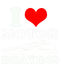 I Love Motor Boating Funny Boater Snapback Five-Panel Rope Hat