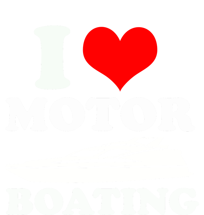 I Love Motor Boating Funny Boater Snapback Five-Panel Rope Hat