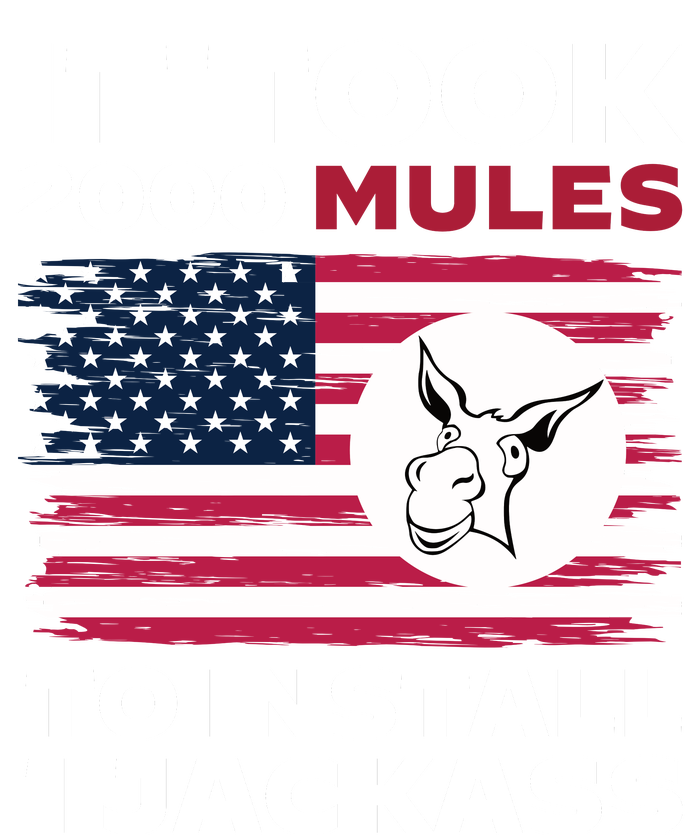 It Took 2000 Mules To Install 1 Jackass | Anti Biden Metallic Star Ornament