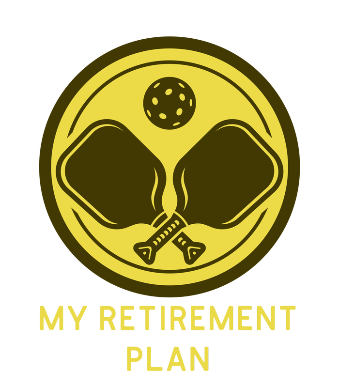 Funny Pickleball Retired Retirement Plan T-Shirt