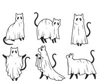 Halloween Cute Cat Boo Halloween Cat Ghost T-Shirt