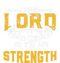 Workout The Lord Is My Strength Funny Christian Gym Youth Performance Sprint T-Shirt