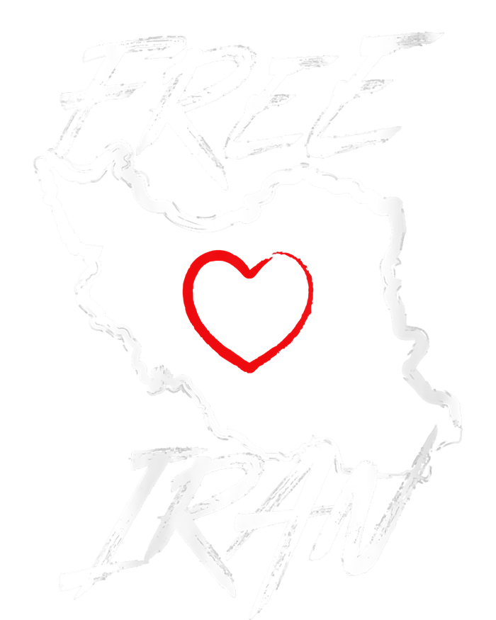 Iran Free Iran Symbol Heart Map Freedom Heart Love Women's Tri-Blend 3/4-Sleeve Raglan Shirt