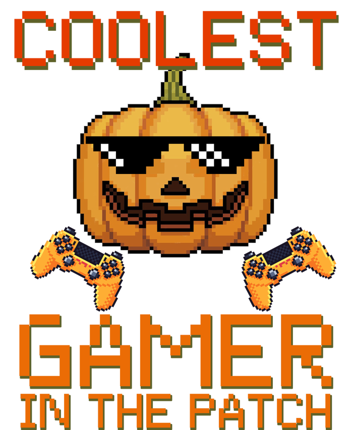 Coolest Gamer In The Patch Pumpkin Halloween Snapback Five-Panel Rope Hat