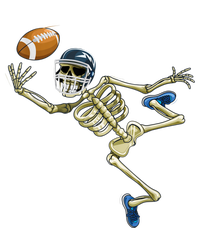 American Football Skeleton Halloween Boys Football Fan Women's V-Neck T-Shirt