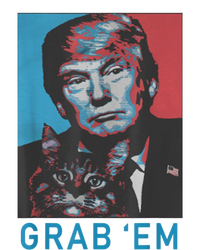 Funny Trump Cat Grab' Em Vintage Retro Trump Gift T-Shirt