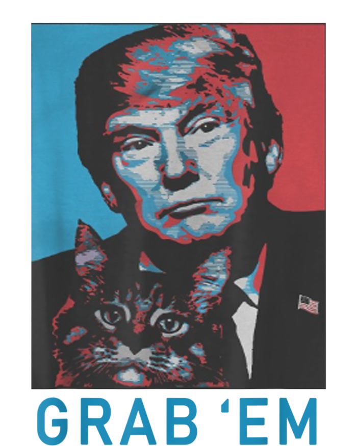 Funny Trump Cat Grab' Em Vintage Retro Trump Gift T-Shirt