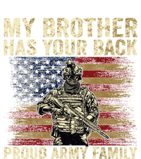 My Brother Has Your Back Proud Army Family Veteran Brother Gift Kids Hoodie