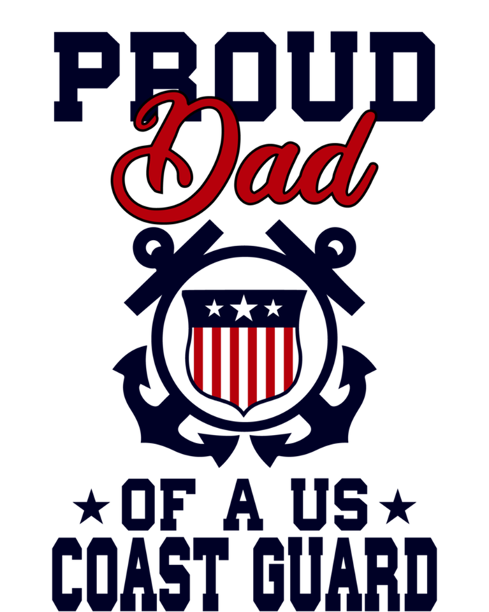 Proud Dad Of A Us Coast Guard Gift Women's T-Shirt