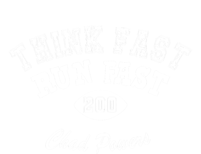 Football Funny C.h.a.d Powers Think Fast Run Fast Baby Long Sleeve Bodysuit