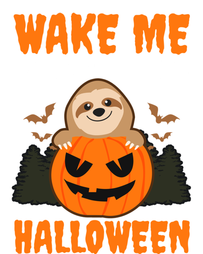 Wake Me Up When It's Design Halloween Sloth Gift Ladies Essential Flowy Tank