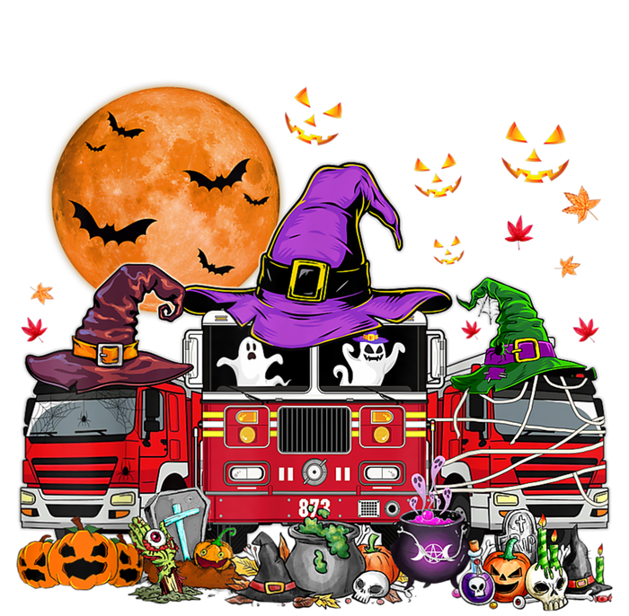 Happy Halloween Firefighter Pumpkin Fire Truck Witch Ghost Mesh Reversible Basketball Jersey Tank