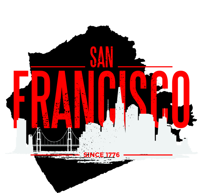 San Francisco Skyline Tall T-Shirt