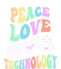 PEACE LOVE TECHNOLOGY Teacher Groovy School Softstyle Adult Sport Polo