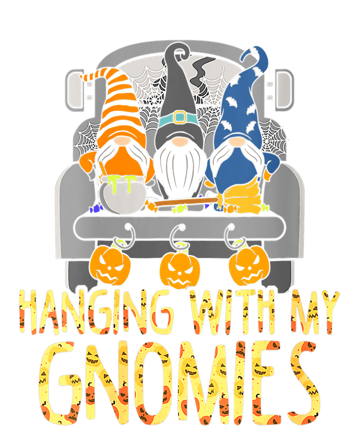 Funny Hanging With My Gnomies Halloween Gnome Ladies Long Sleeve Shirt