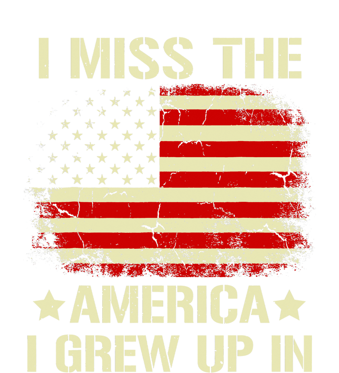 Vintage I Miss The America I Grew Up In American Flag Premium T-Shirt